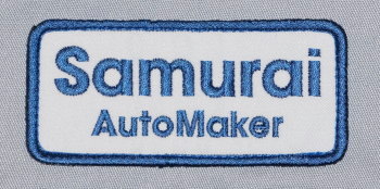 SMGS17-ブルー-サムライ自動車倶楽部ガススタシャツ17-SAMURAIJEANS-サムライジーンズシャツ-サムライ自動車倶楽部シャツの画像