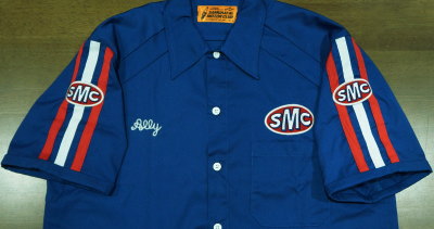 SMGS20-BL-サムライ自動車倶楽部ガススタシャツ20-SAMURAIJEANS-サムライジーンズワークシャツ-サムライジーンズシャツ-サムライ自動車倶楽部の画像