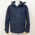 SPUJ17-HB-ネイビー-フーデッドプルオーバージャケット・ヘリンボン-SPUJ17HB-SAMURAIJEANS-サムライジーンズジャケット-アウターの画像