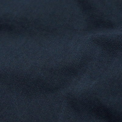 SPUJ17-HB-ネイビー-フーデッドプルオーバージャケット・ヘリンボン-SPUJ17HB-SAMURAIJEANS-サムライジーンズジャケット-アウターの画像