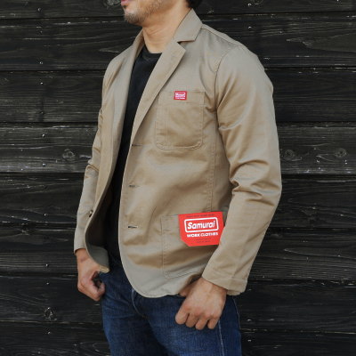 SWCTJ18-CT-BE-SWCテーラージャケット18-CT-SWCTJ18CT-SAMURAIJEANS-サムライジーンズジャケット-SAMURAIWORKCLOTHES-サムライワーククローズの画像