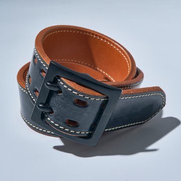 A107HS2 ブライドルレザーダブルピンベルト SAMURAIJEANS サムライジーンズベルトの画像