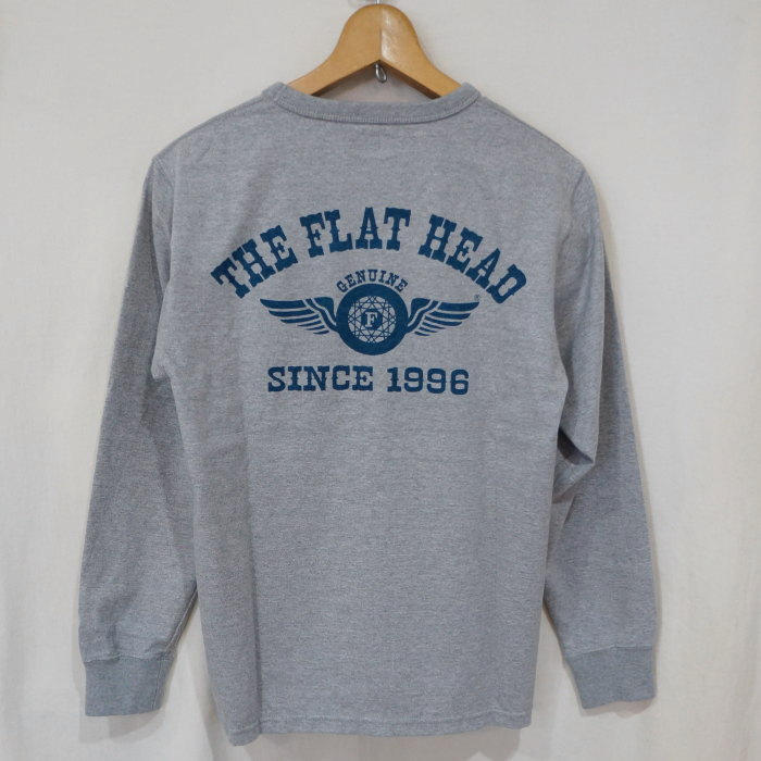 FN-THCL-202 GRY フラットヘッドロングTシャツ202 FNTHCL202 FLATHEAD フラットヘッドロングスリーブTシャツ 長袖Tシャツ ロンTの画像