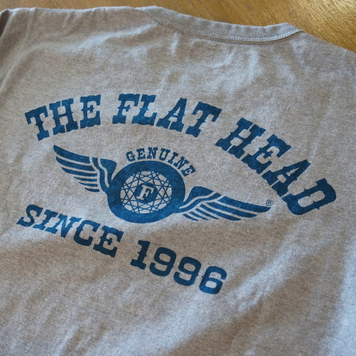 FN-THCL-202 GRY フラットヘッドロングTシャツ202 FNTHCL202 FLATHEAD フラットヘッドロングスリーブTシャツ 長袖Tシャツ ロンTの画像