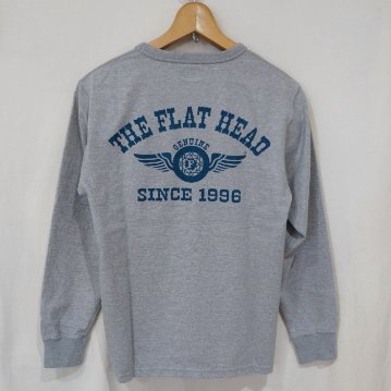 FN-THCL-202 GRY フラットヘッドロングTシャツ202 FNTHCL202 FLATHEAD フラットヘッドロングスリーブTシャツ 長袖Tシャツ ロンTの画像