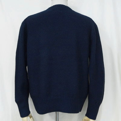 SJIHN18-101-ID-インディゴクルーネックセーター18-101-SJIHN18101-SAMURAIJEANS-サムライジーンズセーターの画像