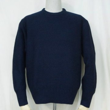 SJIHN18-101-ID-インディゴクルーネックセーター18-101-SJIHN18101-SAMURAIJEANS-サムライジーンズセーターの画像