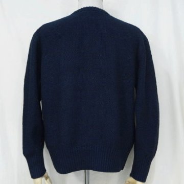 SJIHN18-101-ID-インディゴクルーネックセーター18-101-SJIHN18101-SAMURAIJEANS-サムライジーンズセーターの画像