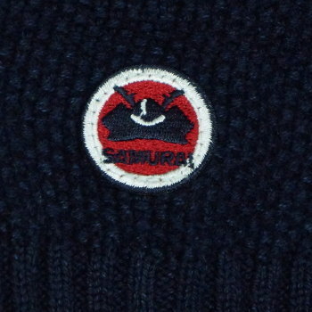 SJIHN18-101-ID-インディゴクルーネックセーター18-101-SJIHN18101-SAMURAIJEANS-サムライジーンズセーターの画像