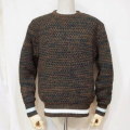 SJIHN19-101-GRN-インディゴクルーネックセーター19-101-SJIHN19101-SAMURAIJEANS-サムライジーンズセーターの画像