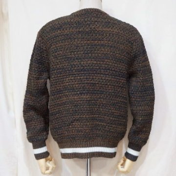 SJIHN19-101-GRN-インディゴクルーネックセーター19-101-SJIHN19101-SAMURAIJEANS-サムライジーンズセーターの画像