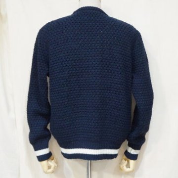 SJIHN19-101-NV-インディゴクルーネックセーター19-101-SJIHN19101-SAMURAIJEANS-サムライジーンズセーターの画像