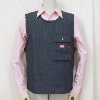 SWCVS19-BK-TCプルオーバーベスト19-SAMURAIJEANS-サムライジーンズベスト-SAMURAIWORKCLOTHES-サムライワーククローズの画像