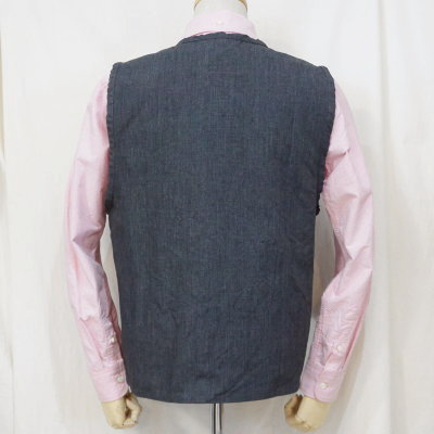 SWCVS19-BK-TCプルオーバーベスト19-SAMURAIJEANS-サムライジーンズベスト-SAMURAIWORKCLOTHES-サムライワーククローズの画像