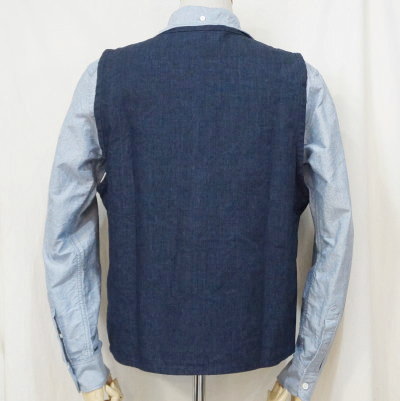 SWCVS19-ID-TCプルオーバーベスト19-SAMURAIJEANS-サムライジーンズベスト-SAMURAIWORKCLOTHES-サムライワーククローズの画像