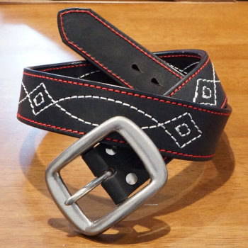 W003-ST-ヘビィーステッチカーブベルト-W003ST-SAMURAIJEANS-サムライジーンズベルトの画像