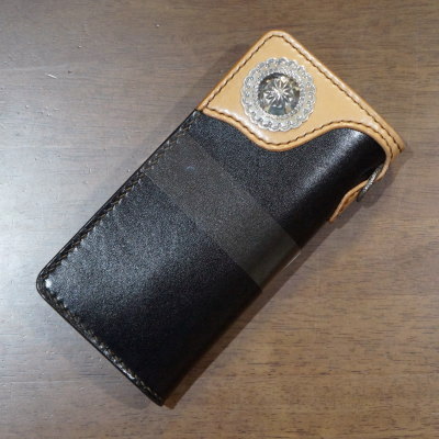 FN-WLN1-4SC-BKxTANxTANxYE-多脂革ロングウォレットFNWLN14SC(旧品番FH-WL004C)-FNWLN14SC-FLATHEAD-フラットヘッドロングウォレットの画像