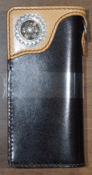 FN-WLN1-4SC-BKxTANxTANxYE-多脂革ロングウォレットFNWLN14SC(旧品番FH-WL004C)-FNWLN14SC-FLATHEAD-フラットヘッドロングウォレットの画像