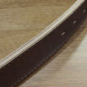 A101HS-18-BR-極厚USオイルドレザーステッチベルト18-A101HS18-SAMURAIJEANS-サムライジーンズベルトの画像