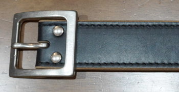 A101HS-18-BK-極厚USオイルドレザーステッチベルト18-A101HS18-SAMURAIJEANS-サムライジーンズベルトの画像