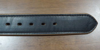 A101HS-18-BK-極厚USオイルドレザーステッチベルト18-A101HS18-SAMURAIJEANS-サムライジーンズベルトの画像