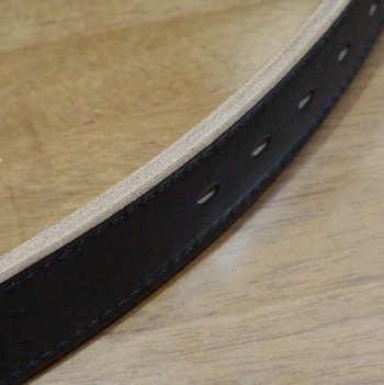 A101HS-18-BK-極厚USオイルドレザーステッチベルト18-A101HS18-SAMURAIJEANS-サムライジーンズベルトの画像