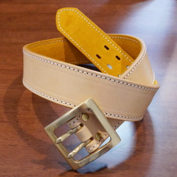 A110HS16-へビィーステッチベルト16-SAMURAIJEANS-サムライジーンズベルト-ヘビーベルト-へビィーベルト-レザーベルトの画像