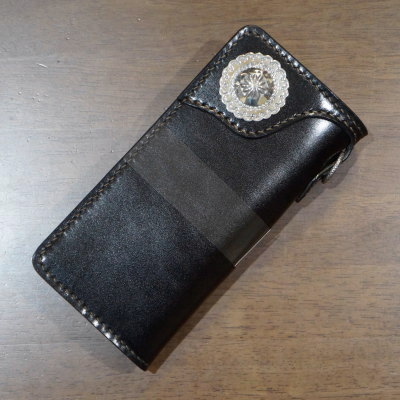 FN-WLN1-4SC-BKxBKxBKxRD-多脂革ロングウォレットFNWLN14SC(旧品番FH-WL004C)-FNWLN14SC-FLATHEAD-フラットヘッドロングウォレットの画像