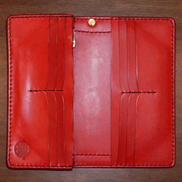 SJLW17-レッド-ロングウォレット17-SAMURAIJEANS-サムライジーンズ-ロングウォレットの画像