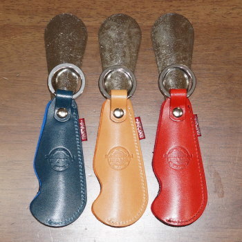 SJSH18-デニムレザーシューホーン18-SAMURAIJEANS-サムライジーンズ靴べら-サムライジーンズキーホルダーの画像
