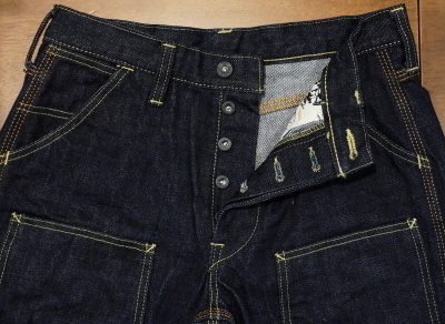 SM410DBN16OZ-OG-16周年限定410ダブルニーワークパンツ-SM410DBN16OZOG-SAMURAIJEANS-サムライジーンズデニムジーンズ・サムライ自動車倶楽部デニムジーンズの画像