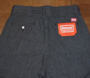 SWC250TC19-IB-BK-TCワークショートパンツ19-IB-SWC250TC19IB-SAMURAIJEANS-サムライジーンズデニム-SAMURAIWORKCLOTHES-サムライワーククの画像