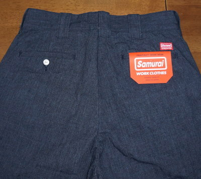 SWC250TC19-IB-ID-TCワークショートパンツ19-IB-SWC250TC19IB-SAMURAIJEANS-サムライジーンズデニム-SAMURAIWORKCLOTHES-サムライワーククの画像
