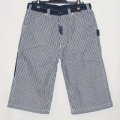 SM105WHC15-ヒッコリーツートーンショートワークパンツ-SAMURAIJEANS-サムライジーンズデニムジーンズ・サムライ自動車倶楽部デニムジーンズ-サムライジーンズの画像