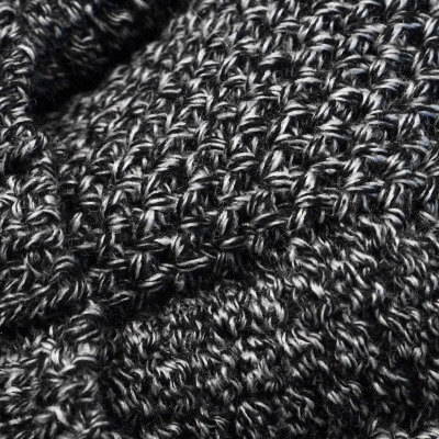 UO501NC15-杢ブラック-杢ニットキャップ15-SAMURAIJEANS-サムライジーンズニットキャップ-サムライ魚釣倶楽部ニットキャップの画像