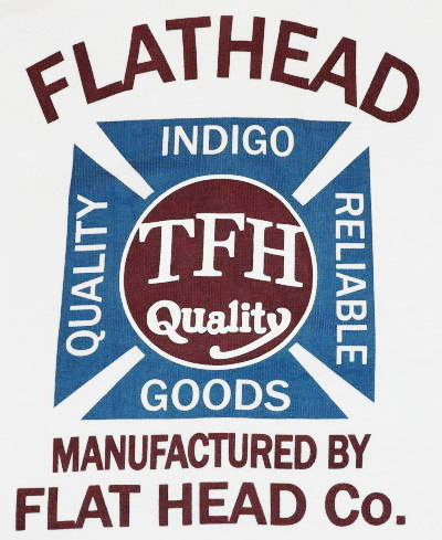 TN-07W-WH-TFH QUALITY-TN07W-FLATHEAD-フラットヘッドTシャツ-BLACKMINT-ブラックミントTシャツの画像