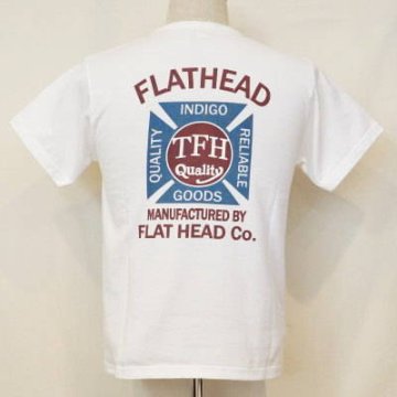 TN-07W-WH-TFH QUALITY-TN07W-FLATHEAD-フラットヘッドTシャツ-BLACKMINT-ブラックミントTシャツの画像