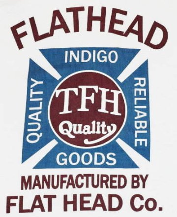 TN-07W-WH-TFH QUALITY-TN07W-FLATHEAD-フラットヘッドTシャツ-BLACKMINT-ブラックミントTシャツの画像