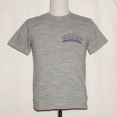 TKT-011-グレー-THE FLAT HEAD-TKT011-FLATHEAD-フラットヘッドTシャツ-TKT系-半袖Tシャツの画像