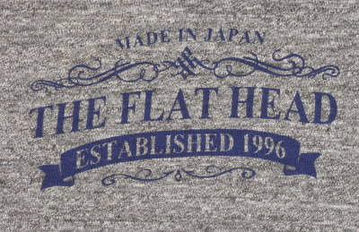 TKT-011-グレー-THE FLAT HEAD-TKT011-FLATHEAD-フラットヘッドTシャツ-TKT系-半袖Tシャツの画像