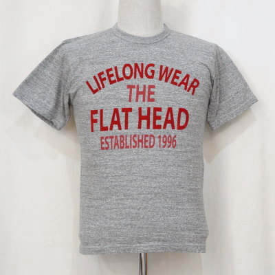 TKT-014-GRY-LIFELONG WEAR-TKT014-FLATHEAD-フラットヘッドTシャツ-TKT系-半袖Tシャツの画像