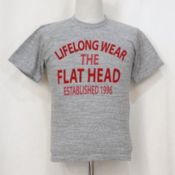 TKT-014-GRY-LIFELONG WEAR-TKT014-FLATHEAD-フラットヘッドTシャツ-TKT系-半袖Tシャツの画像