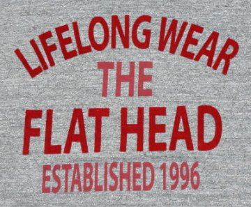 TKT-014-GRY-LIFELONG WEAR-TKT014-FLATHEAD-フラットヘッドTシャツ-TKT系-半袖Tシャツの画像