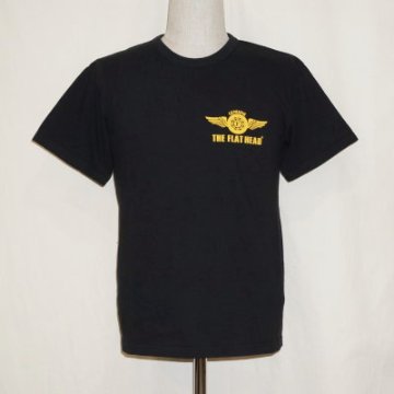 TKT-017-ブラック-フラットヘッドTシャツTKT系017-TKT017-FLATHEAD-フラットヘッドTシャツ-TKT系-半袖Tシャツの画像