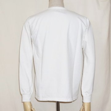 F-THCL-201-ホワイト-フラットヘッド無地ロングTシャツ201-FTHCL201-FLATHEAD-フラットヘッドロングスリーブTシャツ-長袖Tシャツ-ロンTの画像