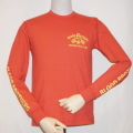 TLS-123W-ライトレッド-B.B.M.C-TLS123W-FLATHEAD-フラットヘッドロンT・フラットヘッド長袖Tシャツの画像
