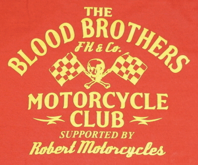TLS-123W-ライトレッド-B.B.M.C-TLS123W-FLATHEAD-フラットヘッドロンT・フラットヘッド長袖Tシャツの画像