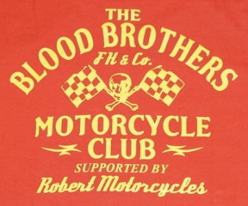 TLS-123W-ライトレッド-B.B.M.C-TLS123W-FLATHEAD-フラットヘッドロンT・フラットヘッド長袖Tシャツの画像