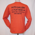 TLS-126W-ライトレッド-AUTO GALLERY-TLS126W-FLATHEAD-フラットヘッドロンT・フラットヘッド長袖Tシャツの画像
