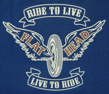 TLS-127W-ブルー-RIDE TO LIVE-TLS127W-FLATHEAD-フラットヘッドロンT・フラットヘッド長袖Tシャツの画像